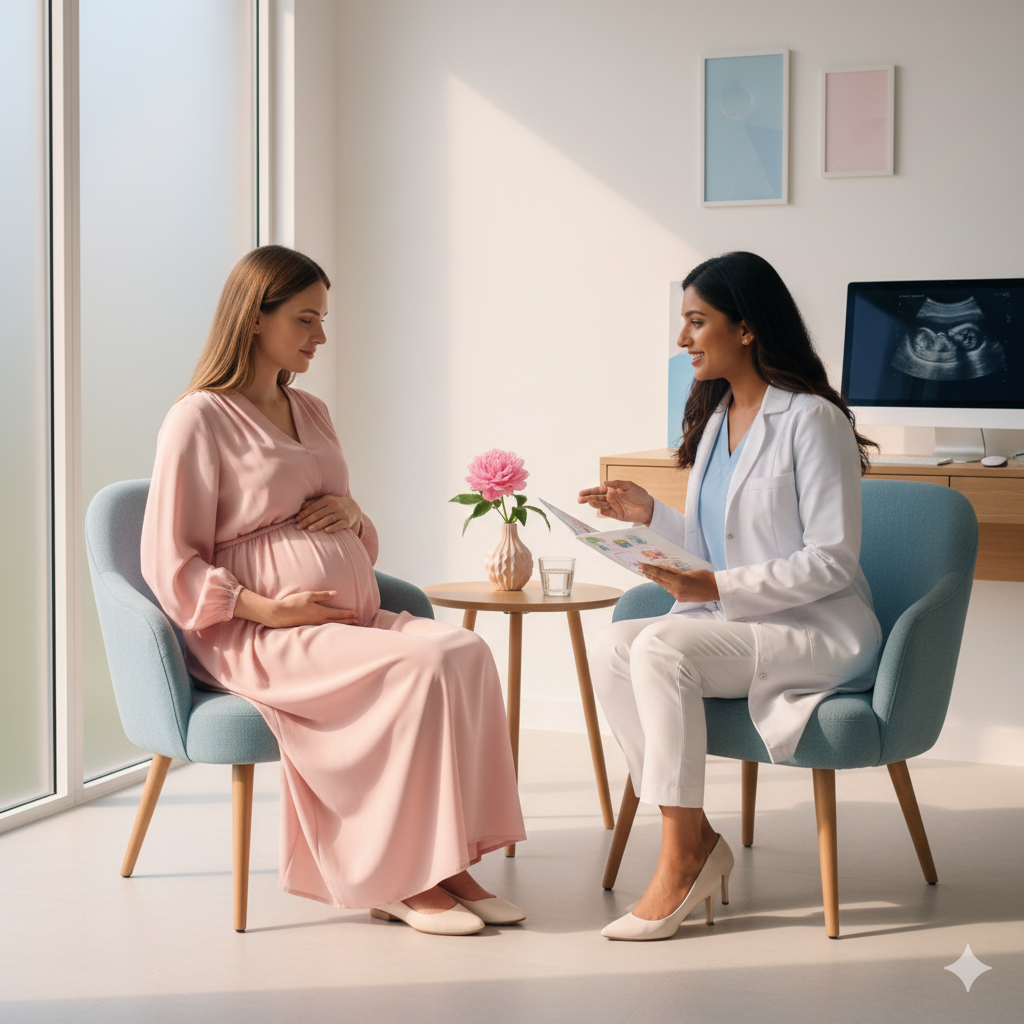 Illustration of Women's Health and Maternity Care