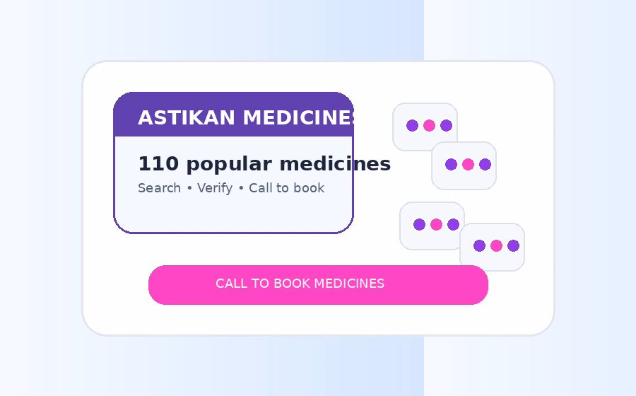 Astikan medicine booking catalogue