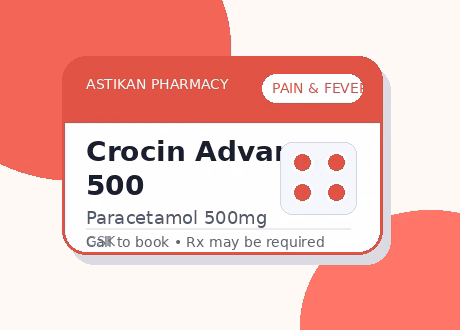 Crocin Advance 500 medicine pack
